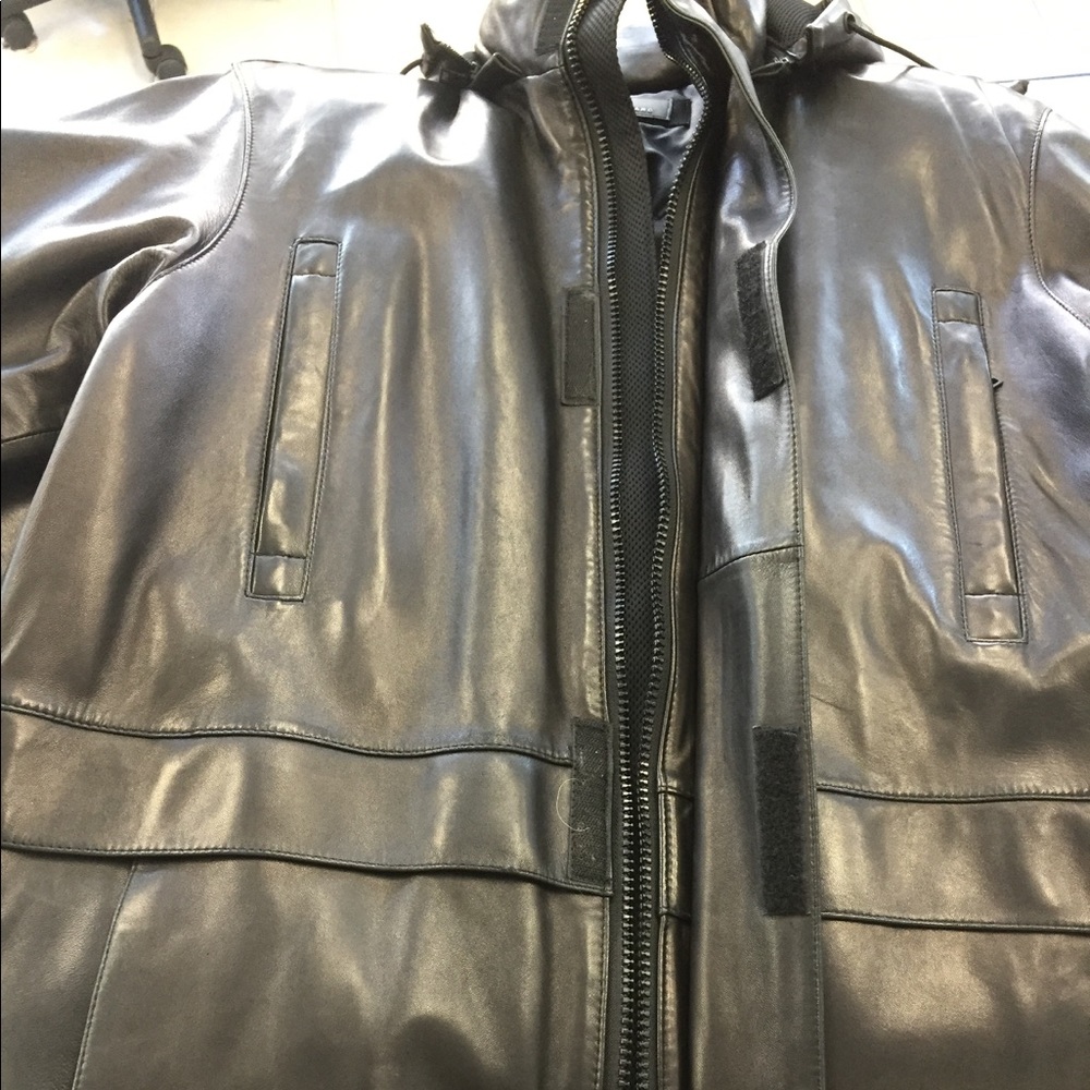 Leather coat